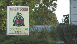 Open Door Counseling Center sign